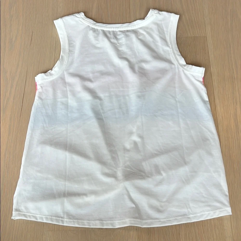 GAP Blue and White Tie Front Muscle Tee